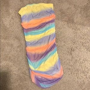 Rainbow mini dress